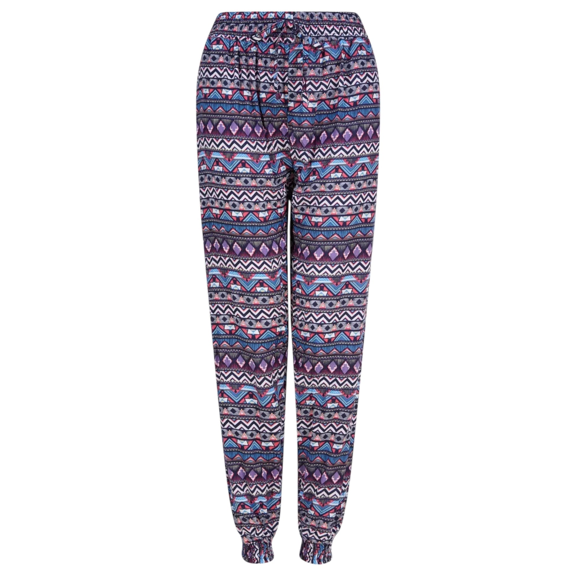 Ladies Aztec Printed Palazzo Trousers