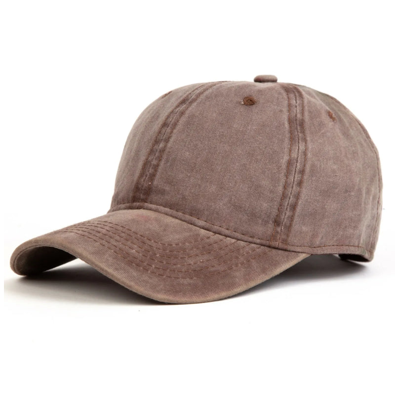 Unisex Cotton Baseball Cap Adjustable Classic Casual Sports Hat Chocolate Brown