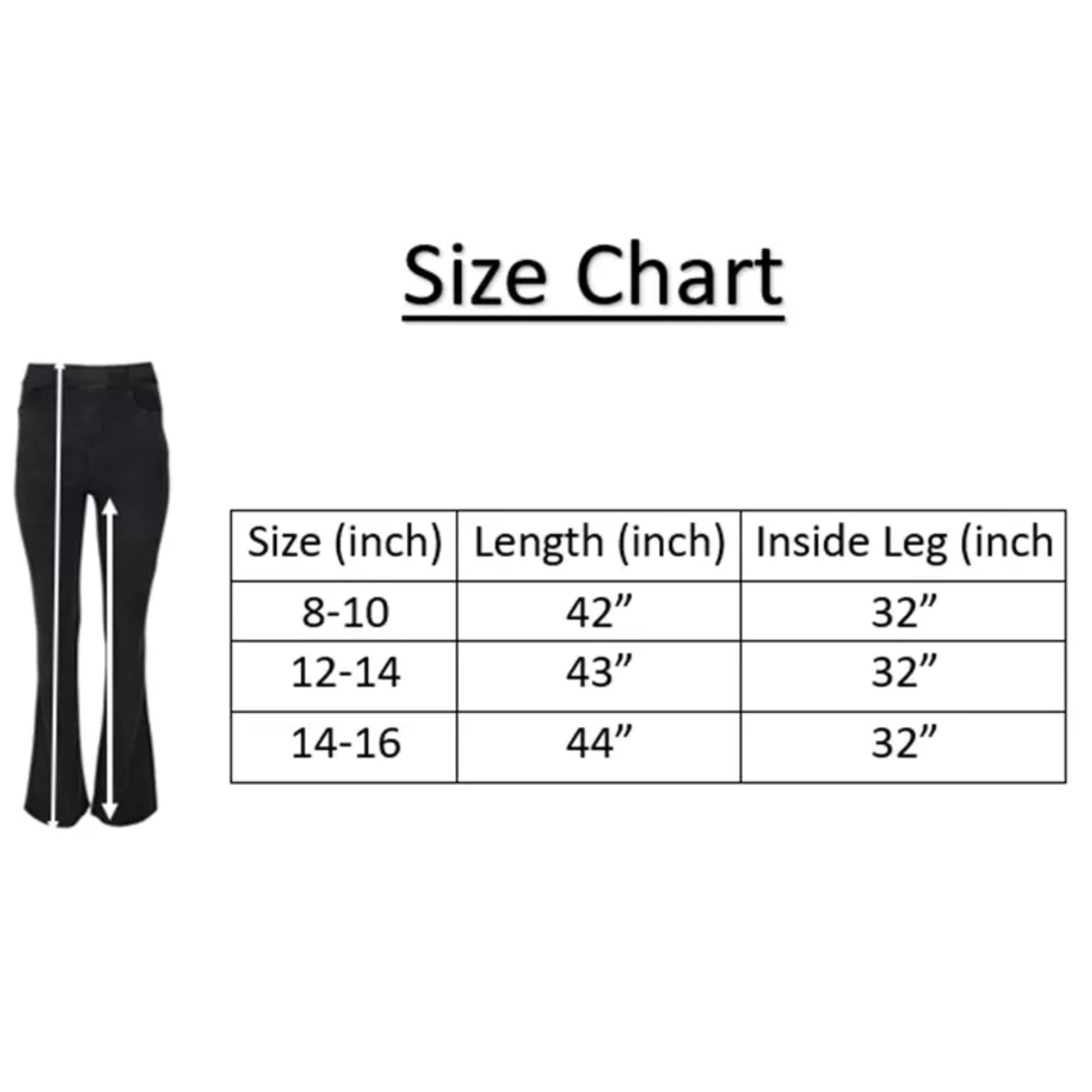 Ladies black bootcut flared denim jeggings high waist stretch skinny jeans style trousers