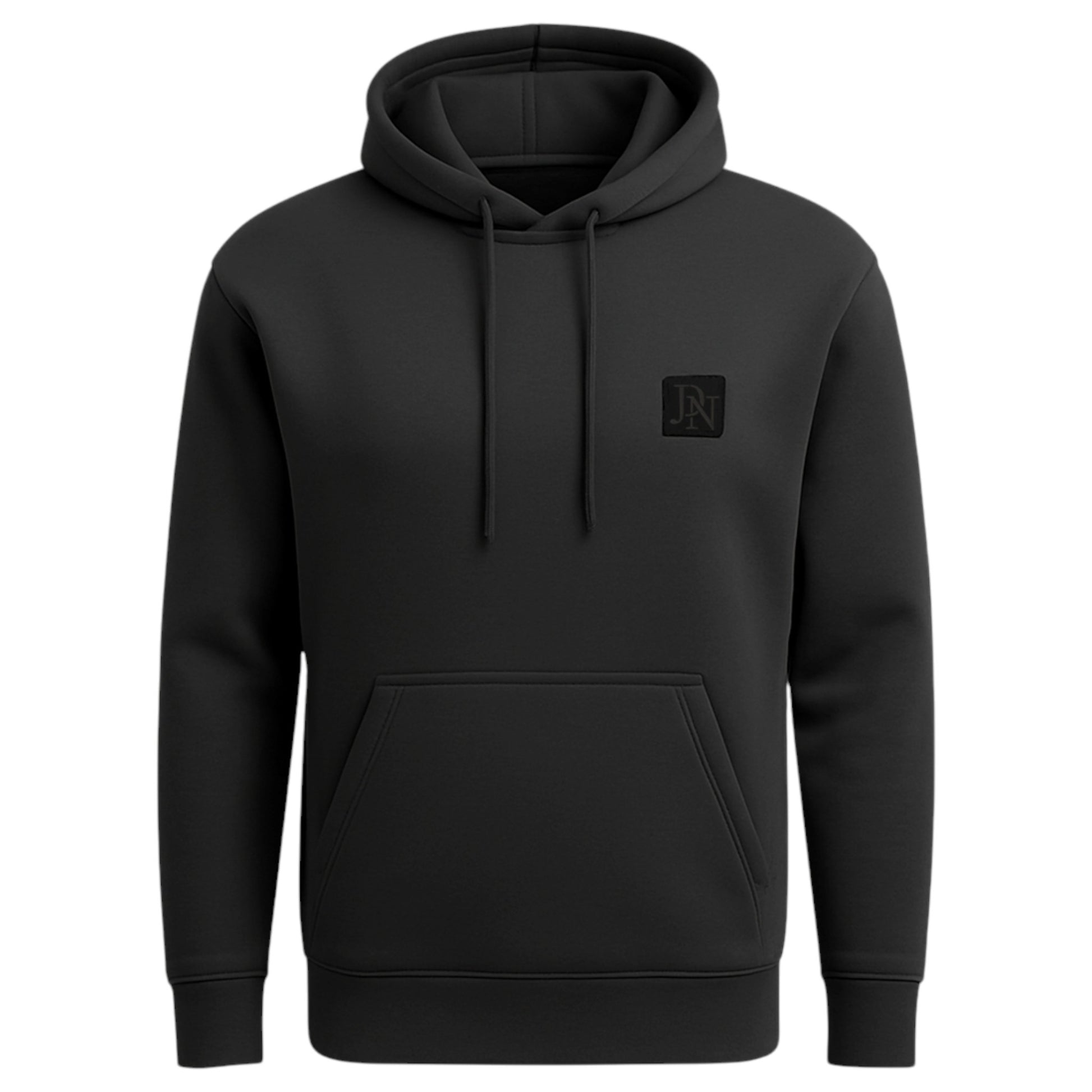 Men's JDN branded hooded tracksuit set in charcoal – plain hoodie with kangaroo pocket and matching joggers loungewear activewear