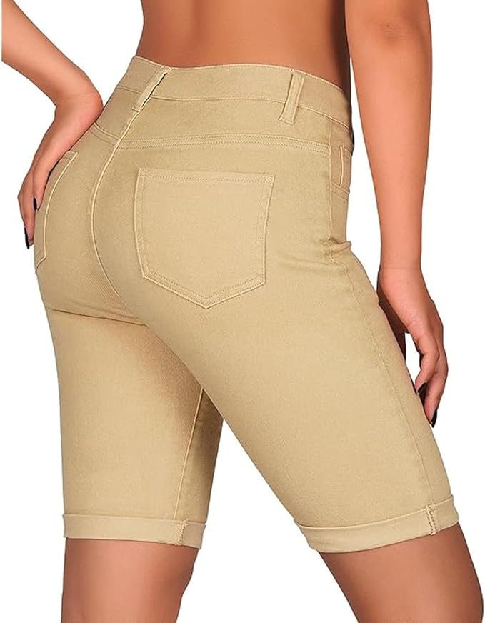 Ladies Beige Shorts
