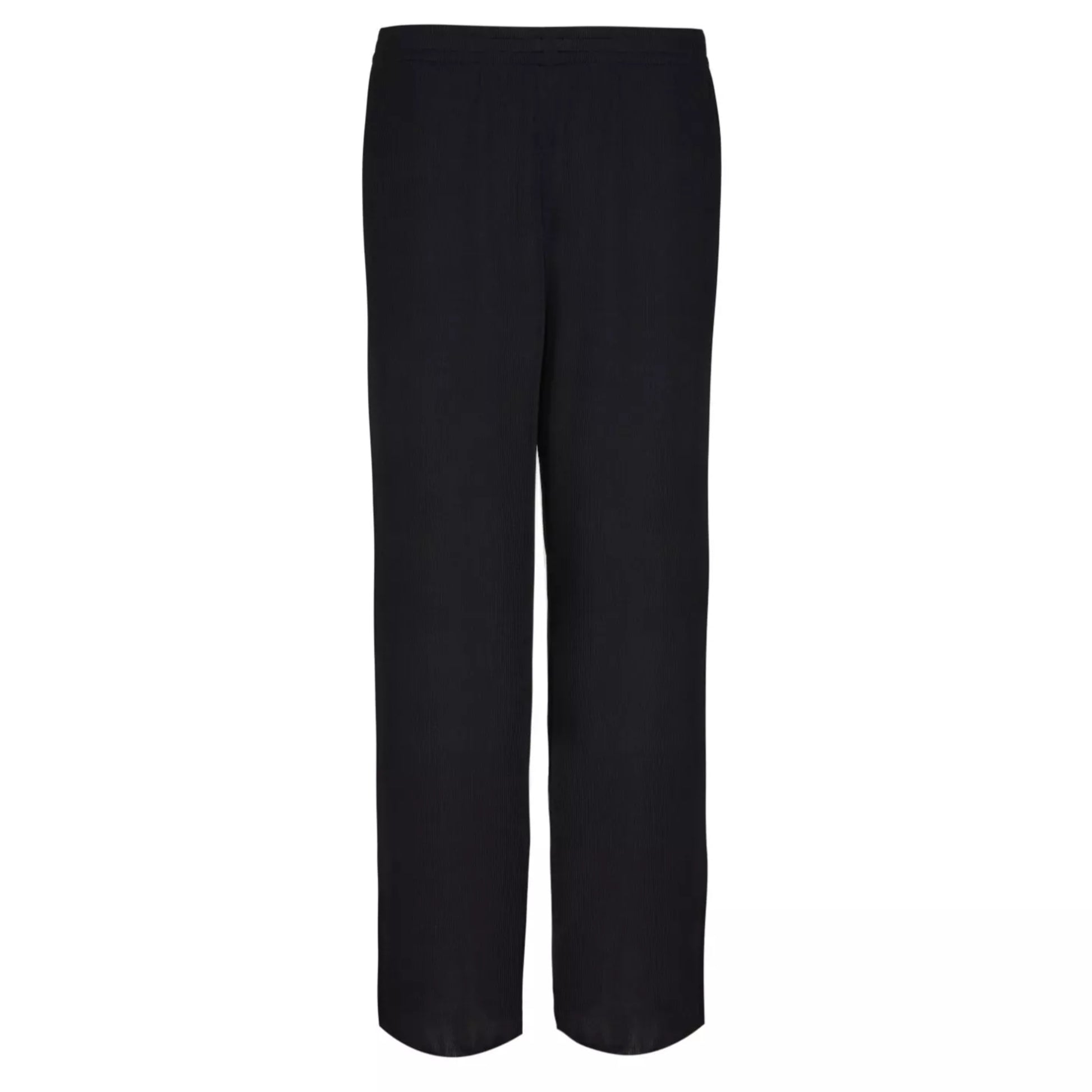 Women’s classic wide leg palazzo trousers in black – lightweight casual and summer fashion pants.
