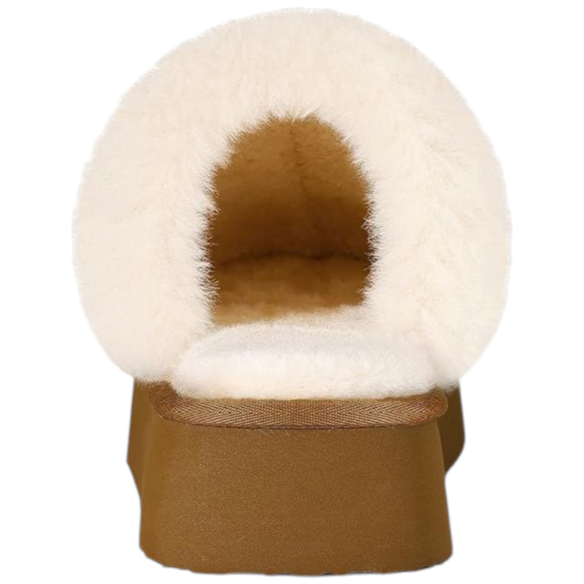 Ladies supersoft snugg boot slippers in chestnut brown with faux fur lining, warm cozy indoor slip-on footwear for comfort and style for indoor and outdoor