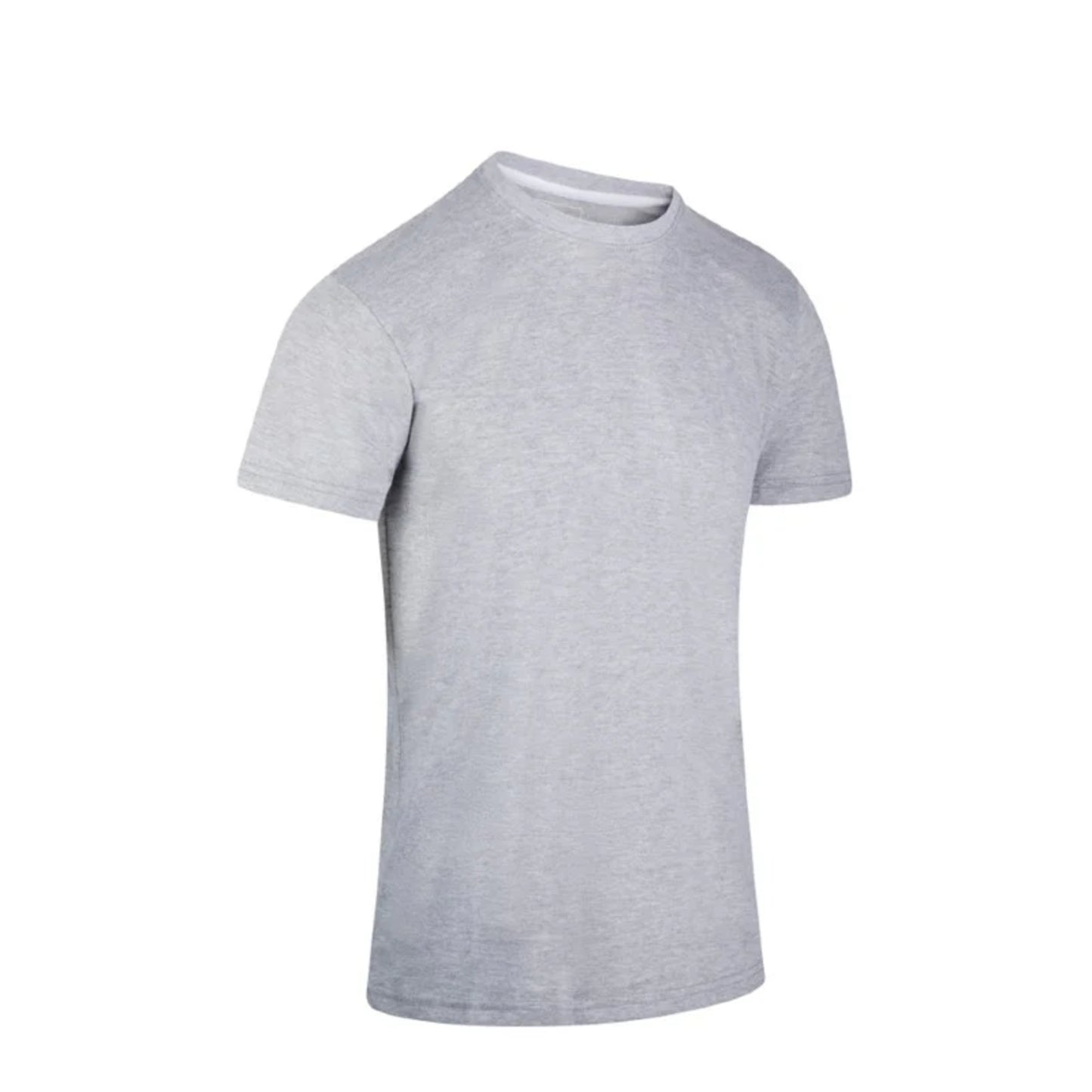 Men's JDN branded grey premium quality short sleeve crew neck cotton blend t-shirt