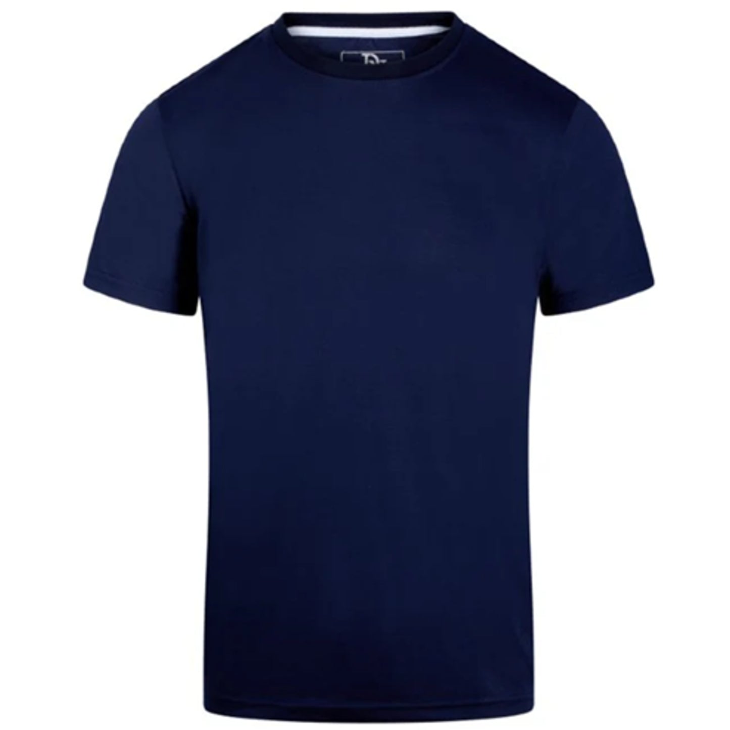Men's JDN branded navy premium quality short sleeve crew neck cotton blend t-shirt