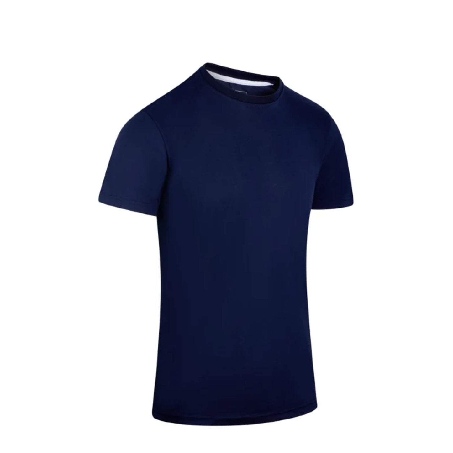 Men's JDN branded navy premium quality short sleeve crew neck cotton blend t-shirt