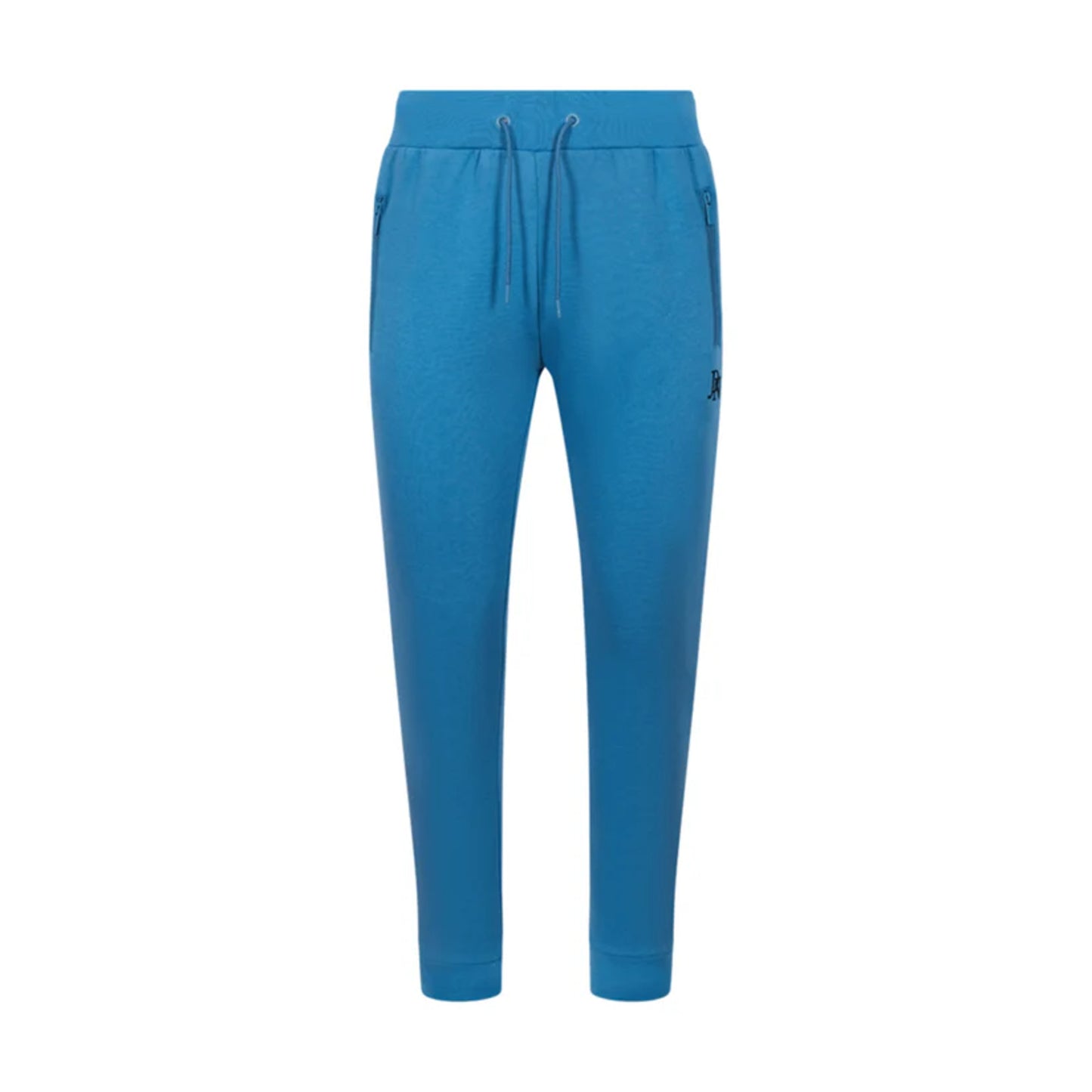 Men's JDN thick fleece-lined tracksuit in blue – full zip hoodie and joggers set with soft interior for winter warmth