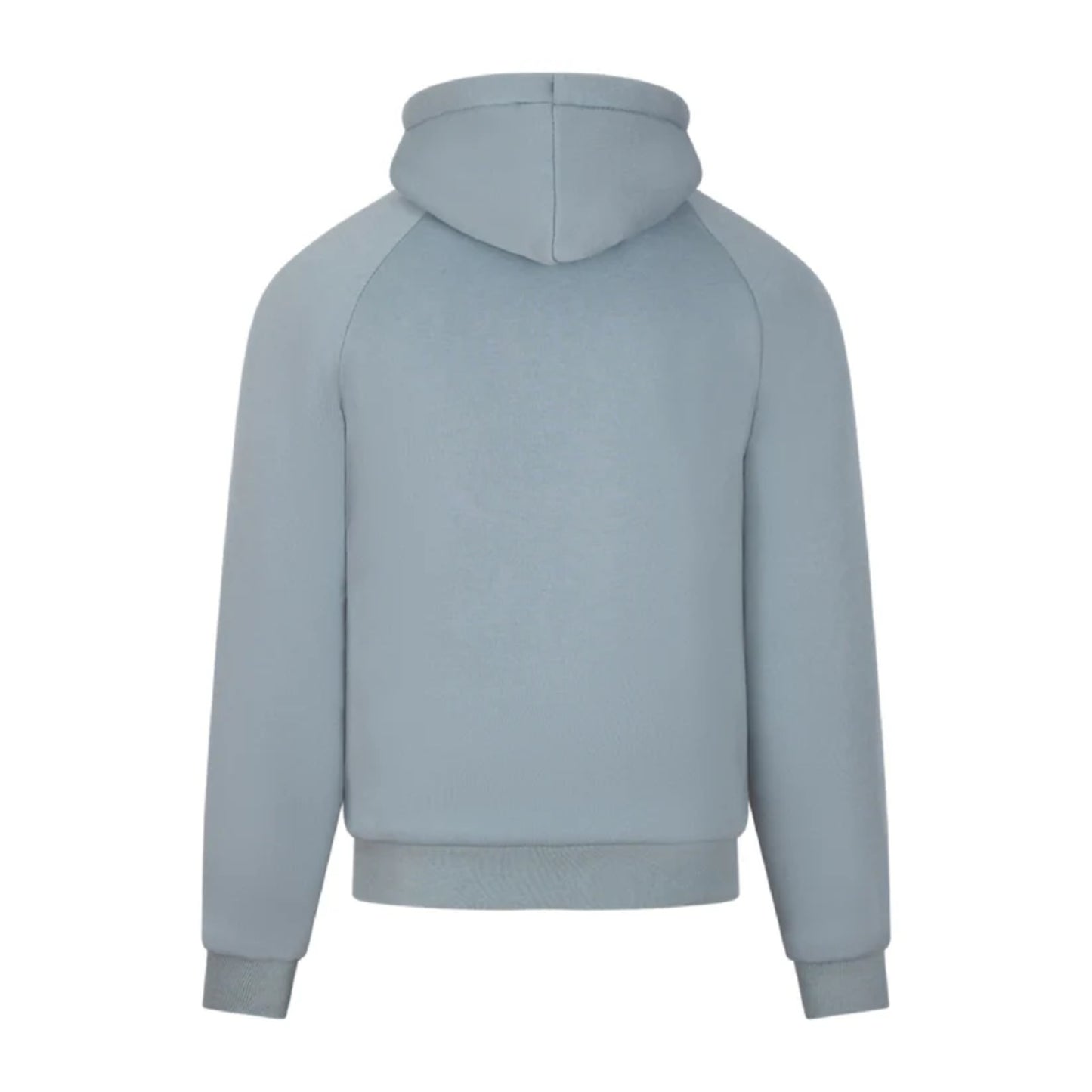 Men's JDN thick fleece-lined tracksuit in light grey – full zip hoodie and joggers set with soft interior for winter warmth