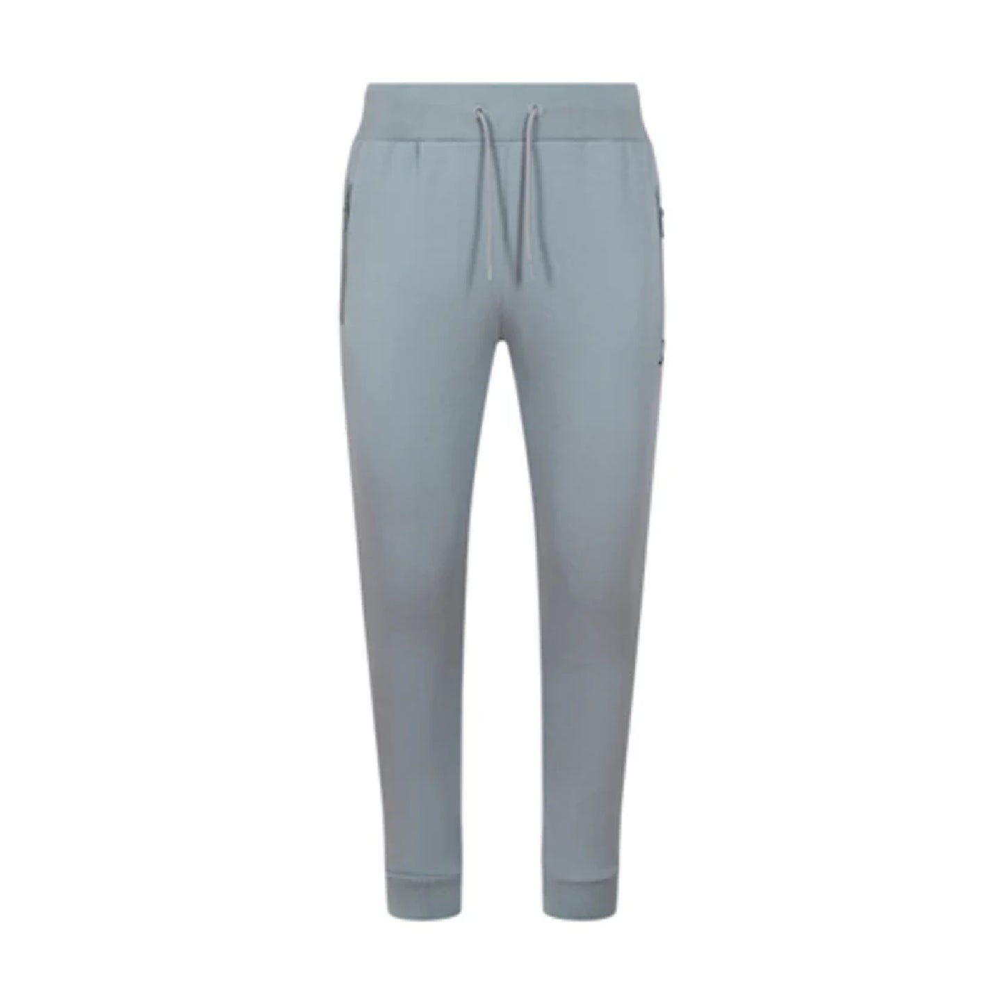 Men's JDN thick fleece-lined tracksuit in light grey – full zip hoodie and joggers set with soft interior for winter warmth