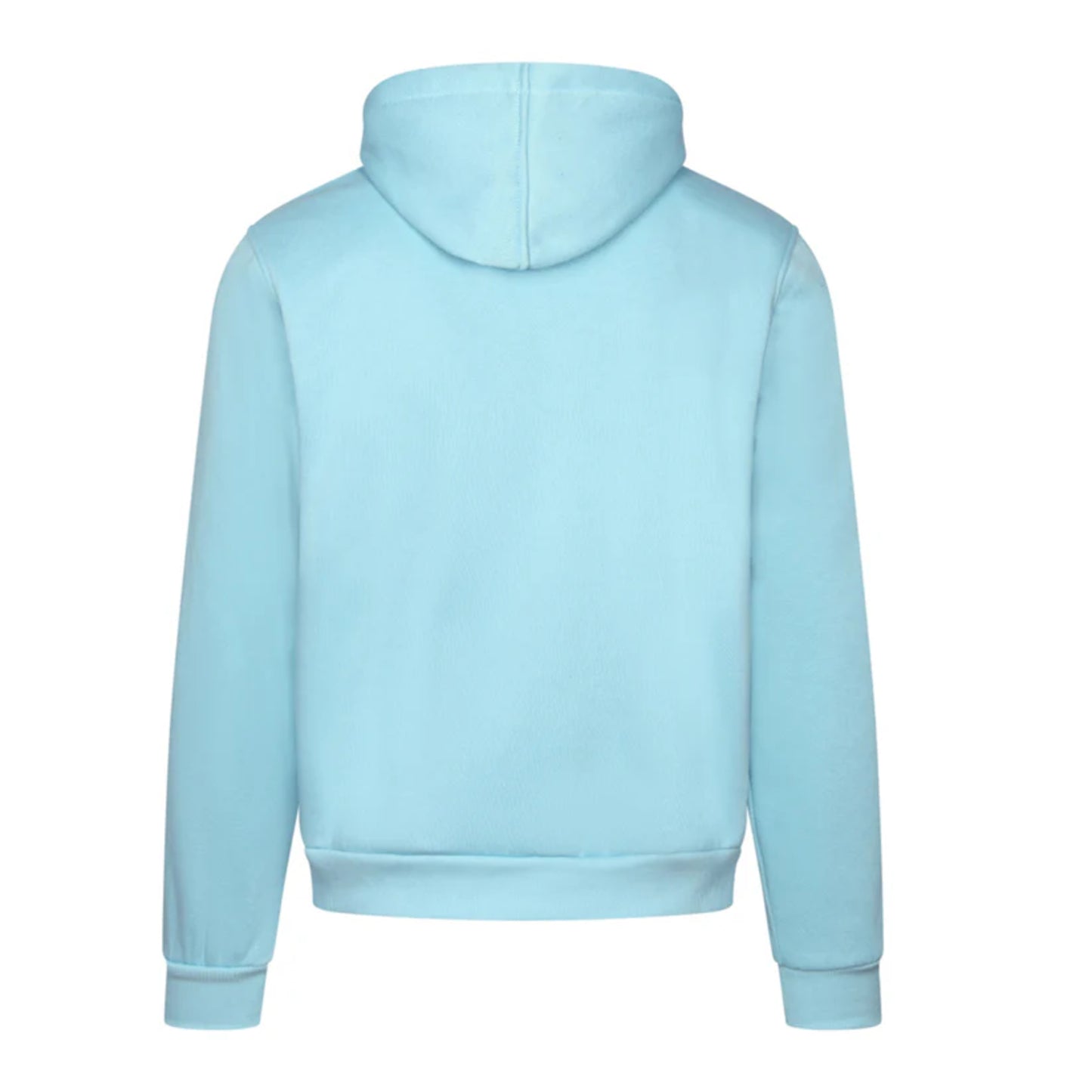 Men's JDN blue hoodie tracksuit with white chest stripes and logo – pullover hoodie and joggers set, casual streetwear