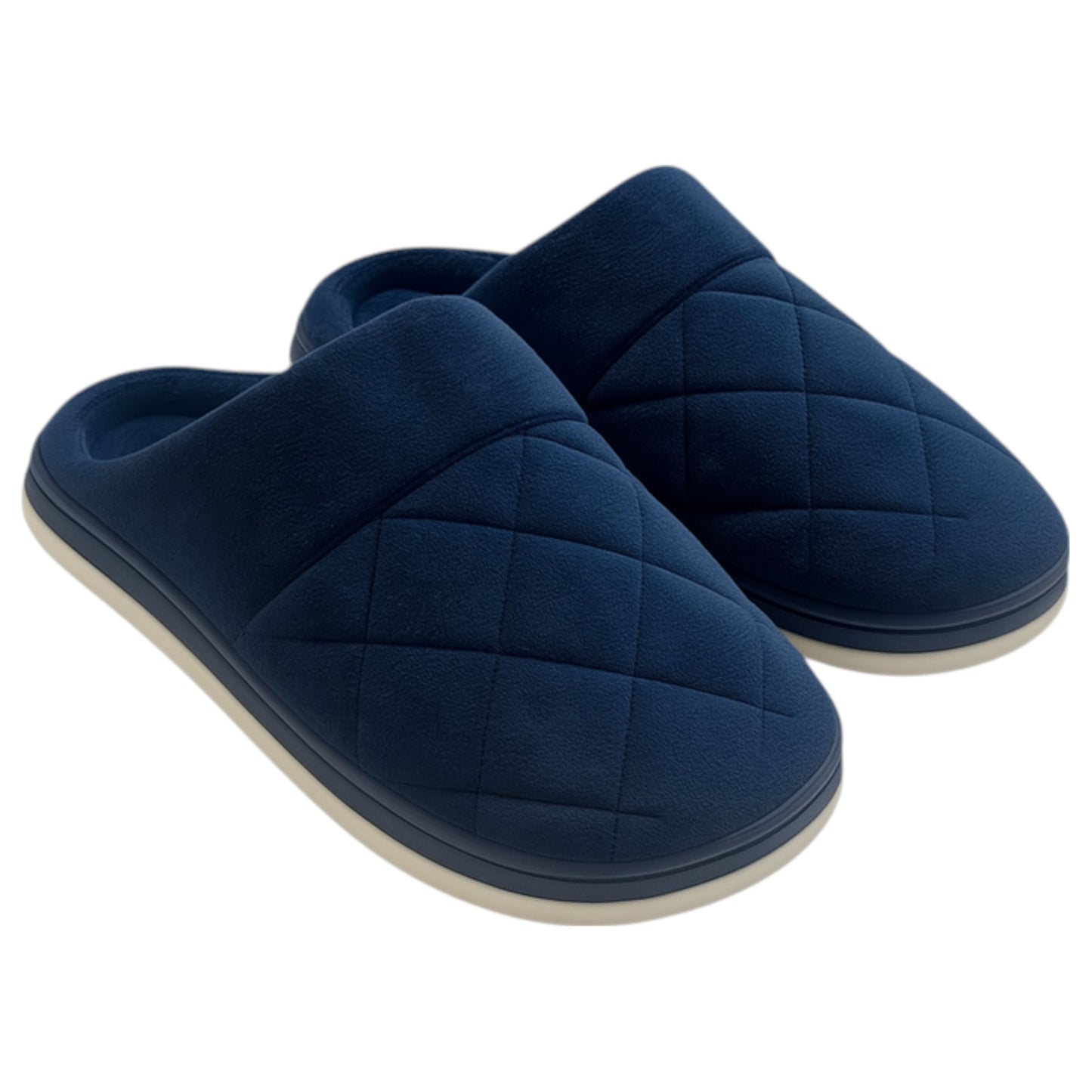 Mens Navy Slip On Slippers