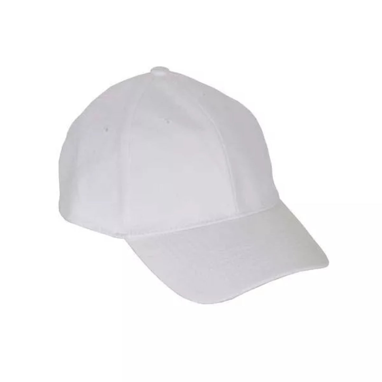 Unisex White Baseball Cap Adjustable Classic Sports Hat Casual Outdoor Wear