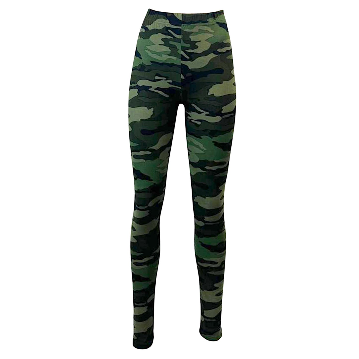 Ladies Womens Soft Touch Leggings Camo Style