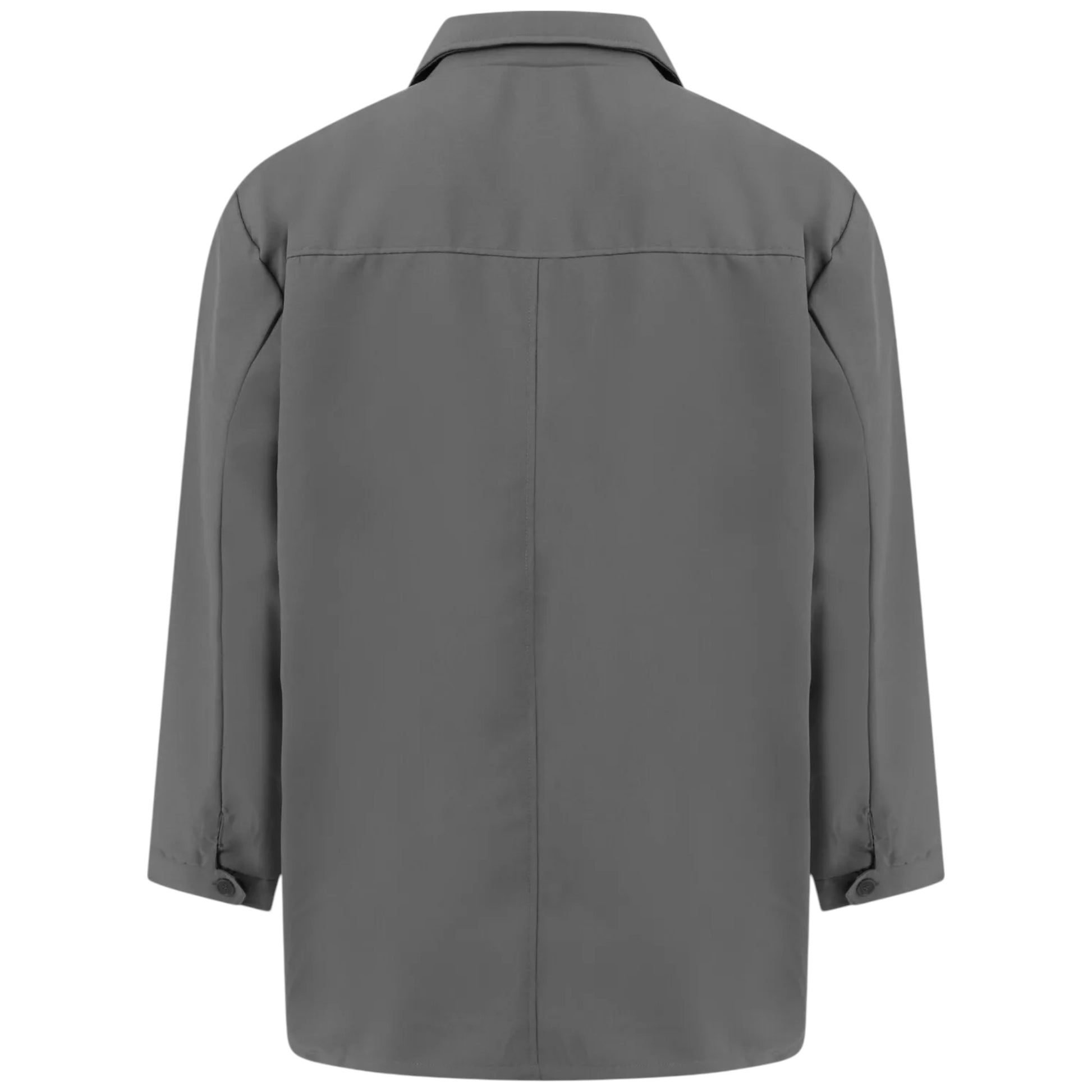 men's plus size grey jacket with long sleeves – casual outerwear