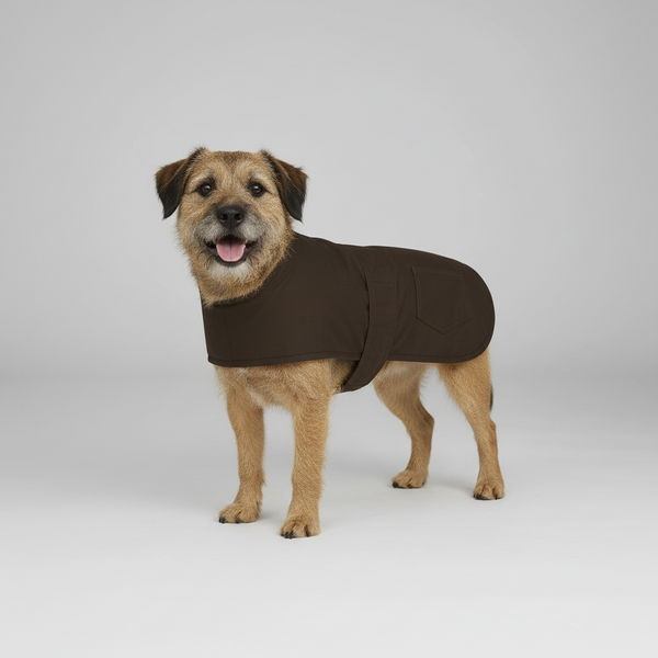 100% Waterproof Wax Dog Coat (Brown)