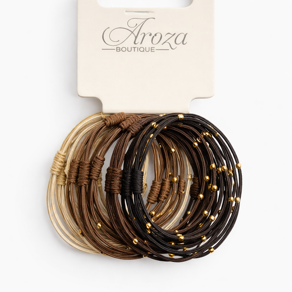 10 Pack Premium Gold Studded Bobbles