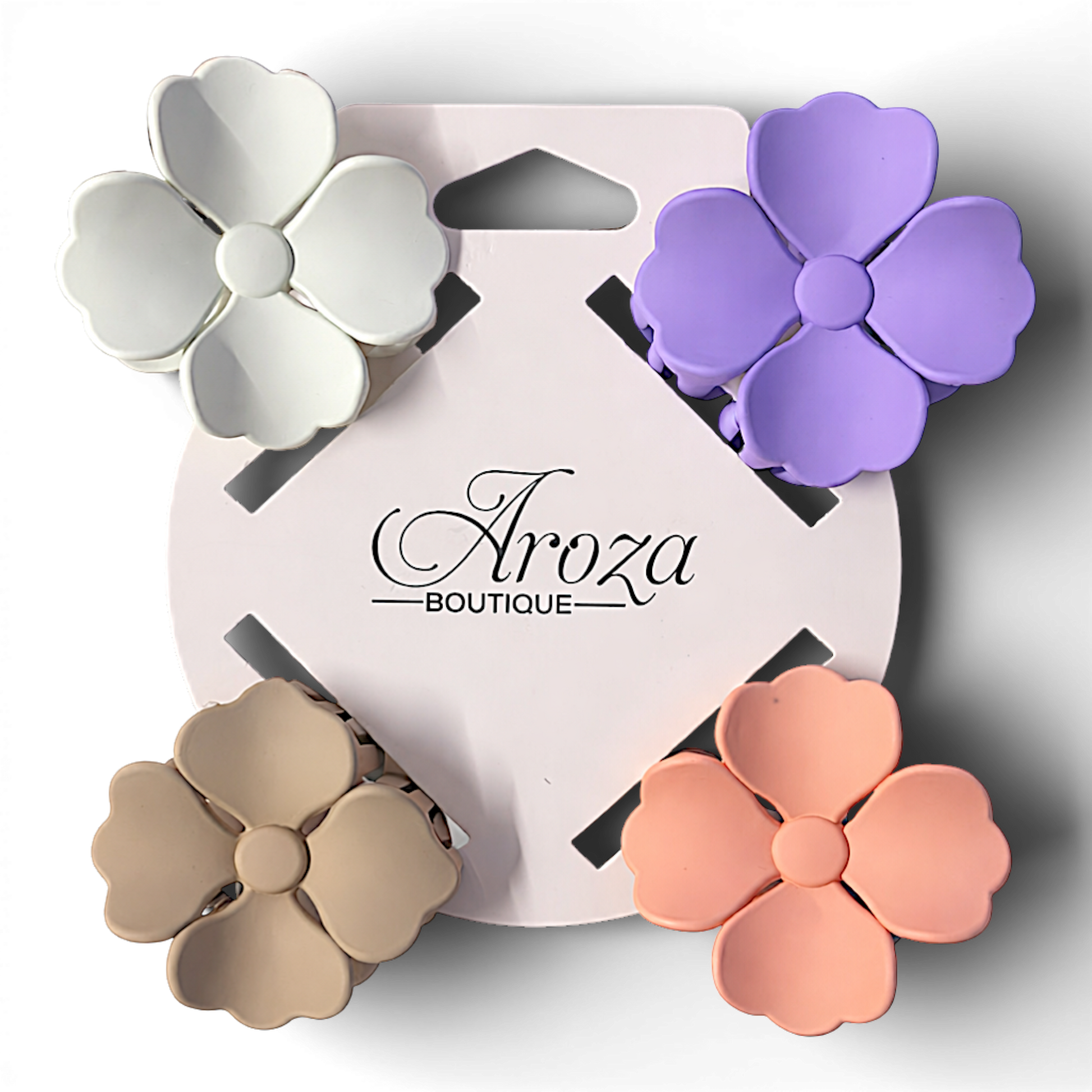 Add a stylish pop of colour to your look with these flower hair claw clips. Designed with rounded petals and a strong grip, they’re perfect for everyday hairstyles, half-up styles, and quick updos.