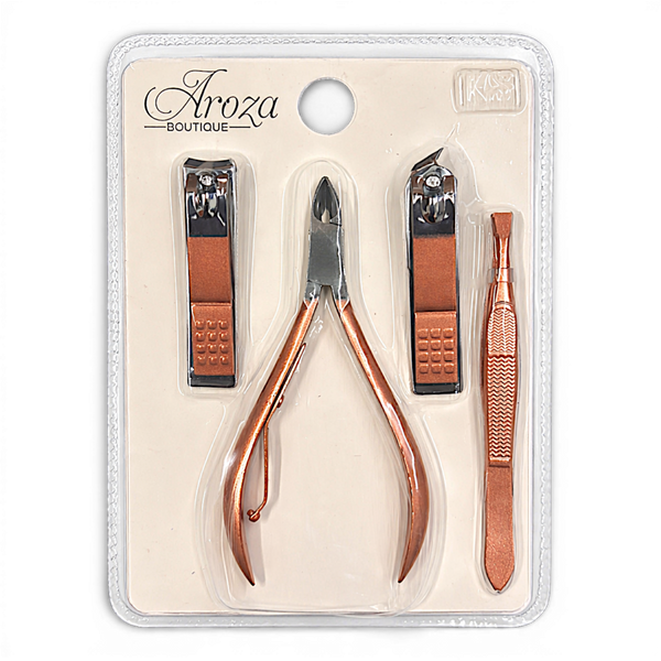 4 Piece Rose Gold Nail Care Set