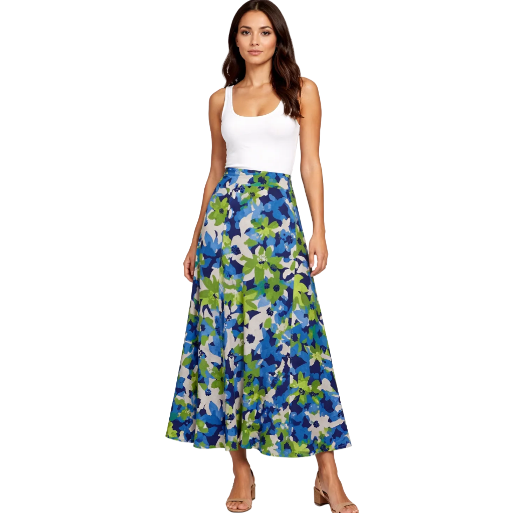 Ladies Midi Skirt with elasticated waist