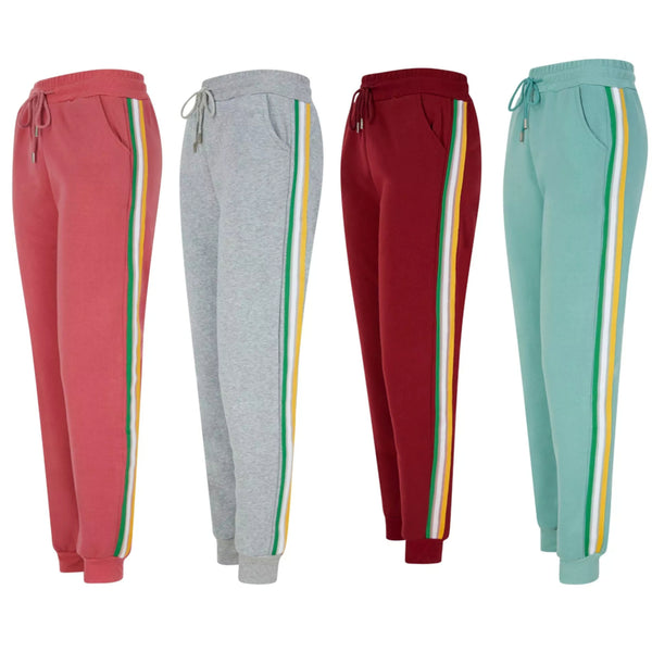 Ladies' Striped Side Joggers