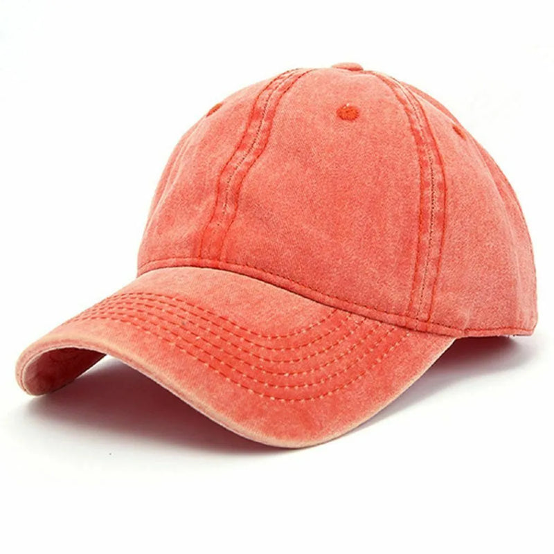 Unisex Cotton Baseball Cap Adjustable Classic Casual Sports Hat Burnt Orange