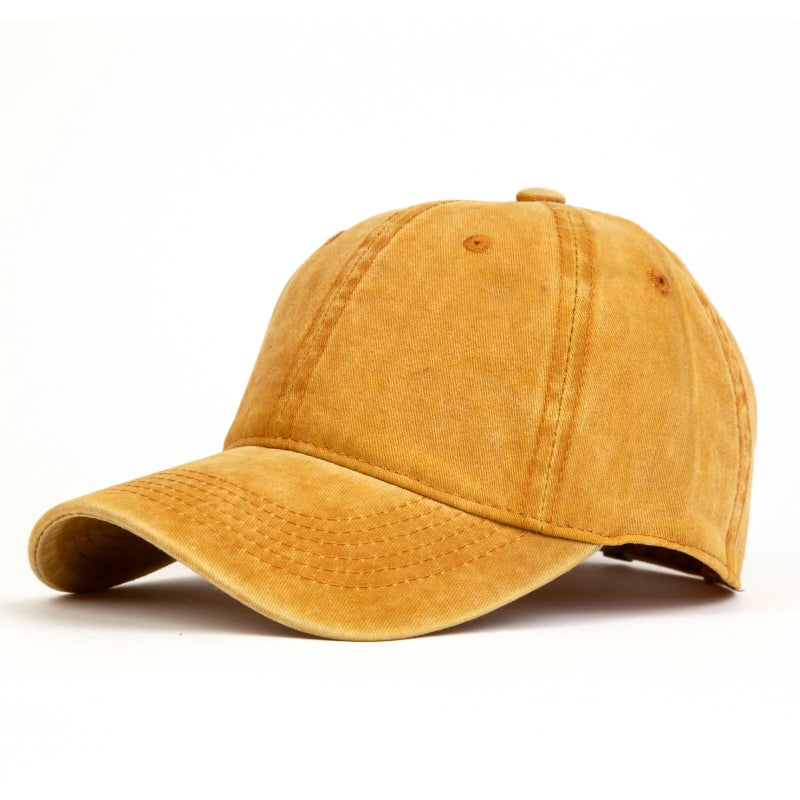 Unisex Cotton Baseball Cap Adjustable Classic Casual Sports Hat Camel