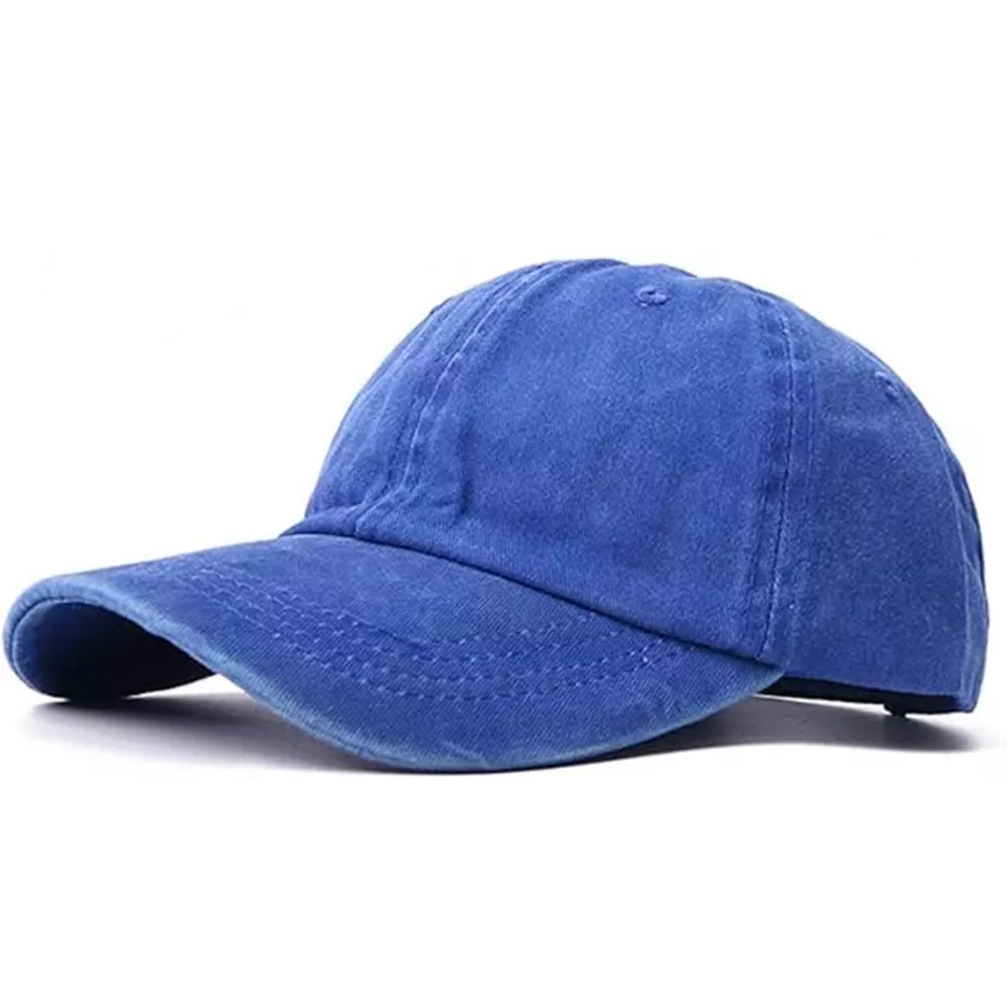 Unisex Cotton Baseball Cap Adjustable Classic Casual Sports Hat Ocean Blue
