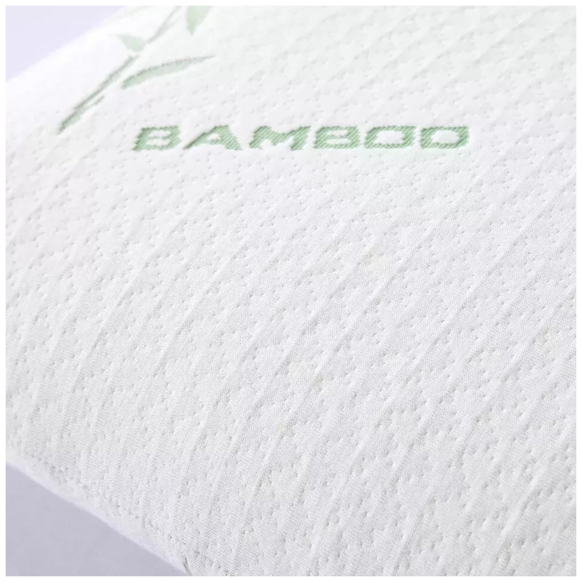 bamboo memory foam pillow 40x70 cm with eco-friendly breathable bamboo cover, 100% shredded memory foam for comfort and support, hypoallergenic and dust-mite resistant design that relieves snoring, insomnia, asthma, and neck pain, durable and long-lasting sleep pillow with removable carry bag.