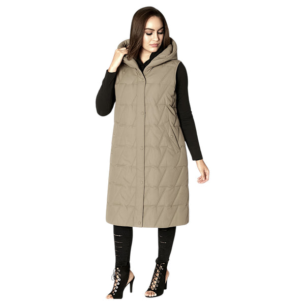 Ladies JDN Longline Quilted Gilet