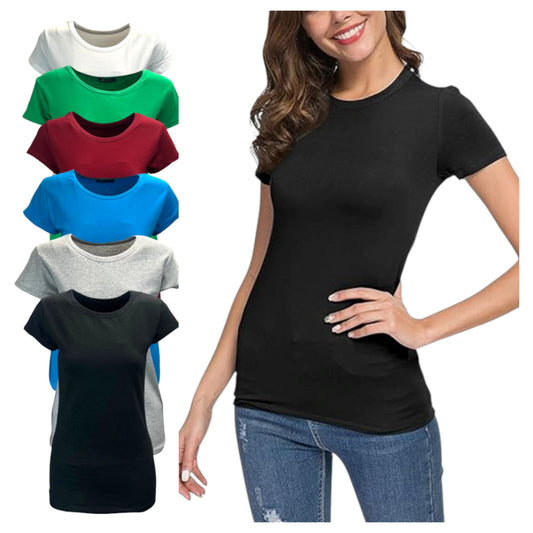 Ladies Classic Slim Fit Cotton T-Shirt