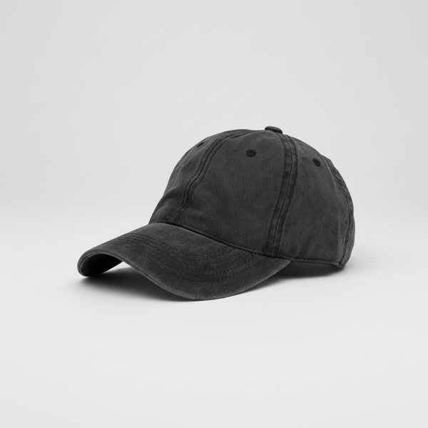 Stonewash Baseball Cap (Black)