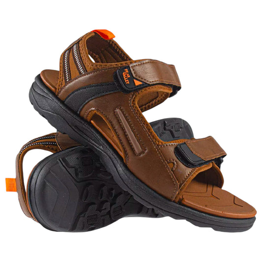 Men's Double Velcro Strap Sandals - Non Slip