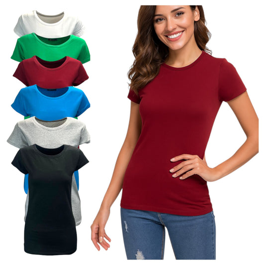 Ladies Classic Slim Fit Cotton T-Shirt