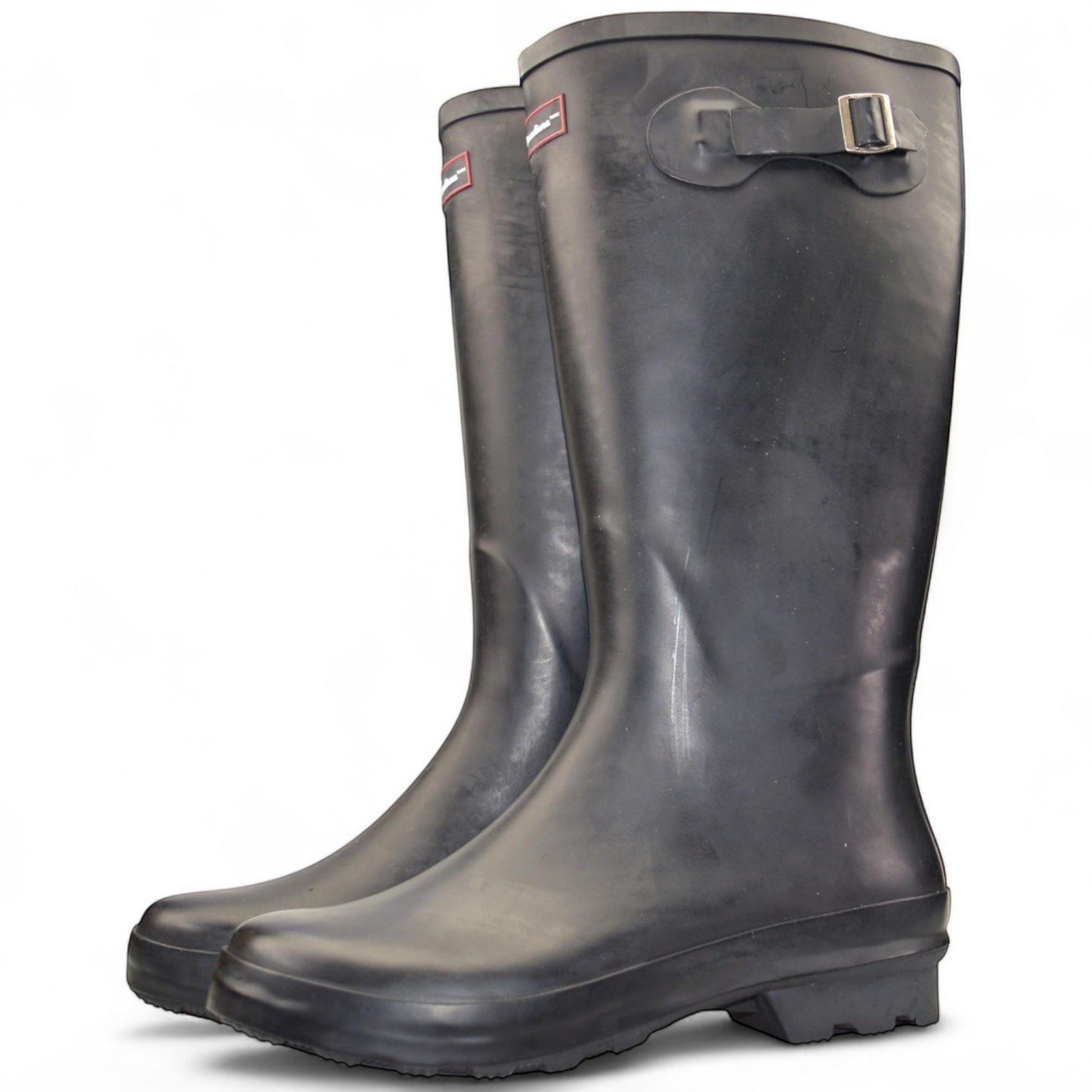 Ladies black Canadiana full legth wellies wellington boots waterproof workwear