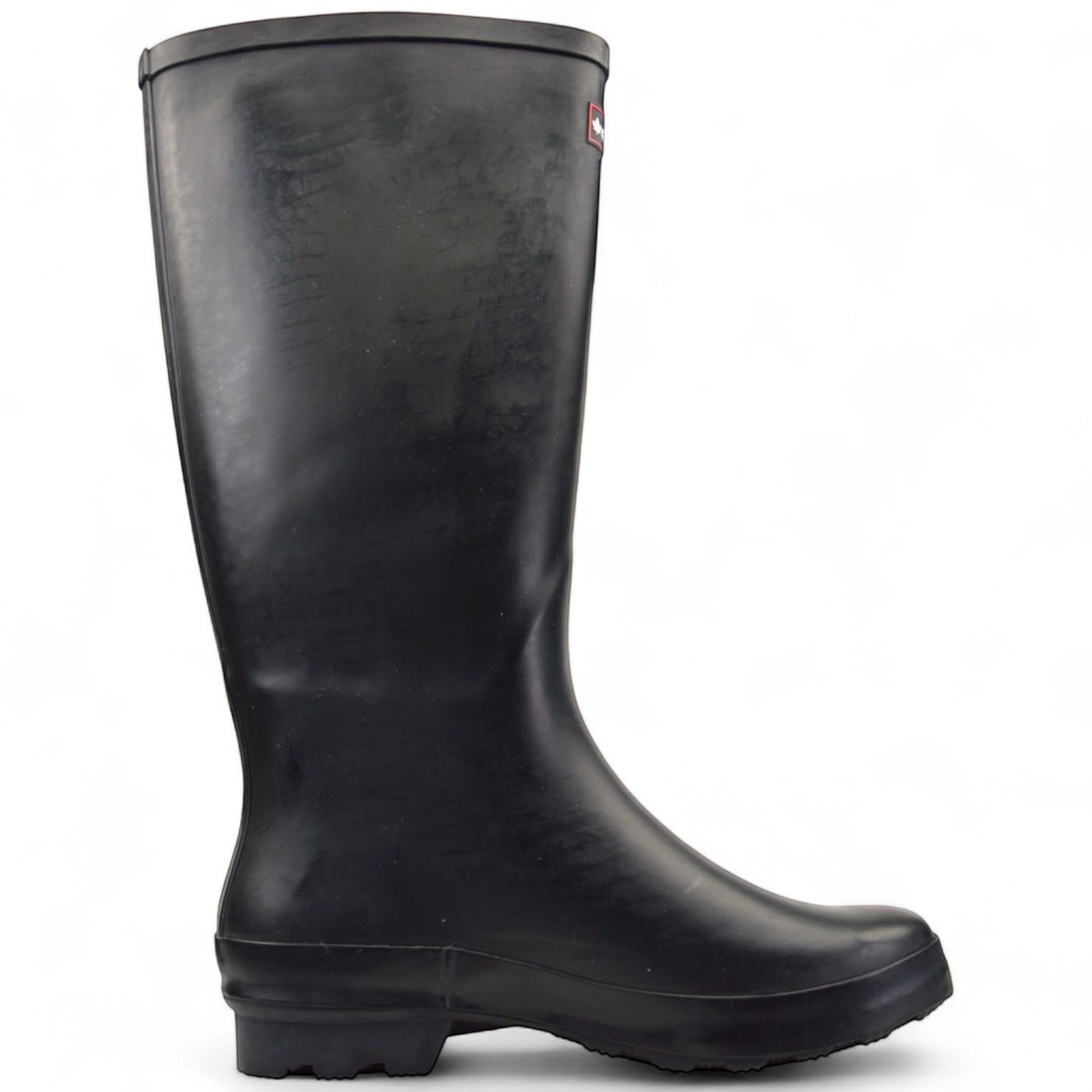 Ladies black Canadiana full legth wellies wellington boots waterproof workwear