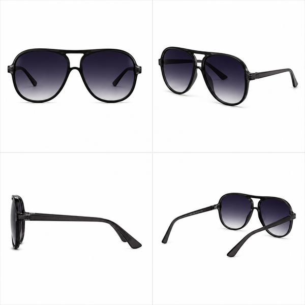Classic Aviator Sunglasses - Black