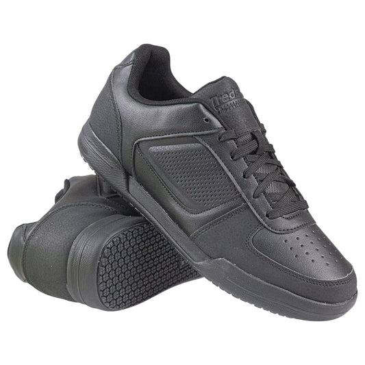 Men's Slip Resistant Memory Foam Trainers - Black