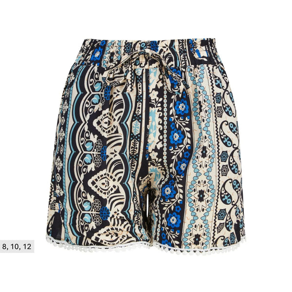 Ladies 100% Cotton Elephant Printed Shorts