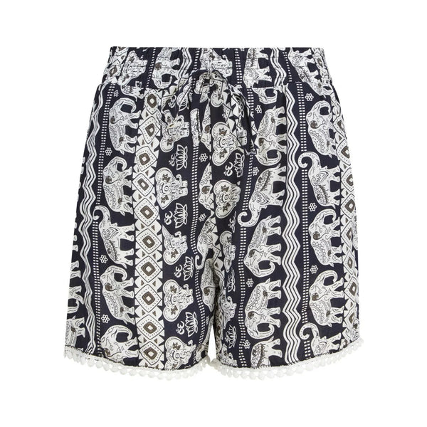 Ladies 100% Cotton Elephant Printed Shorts