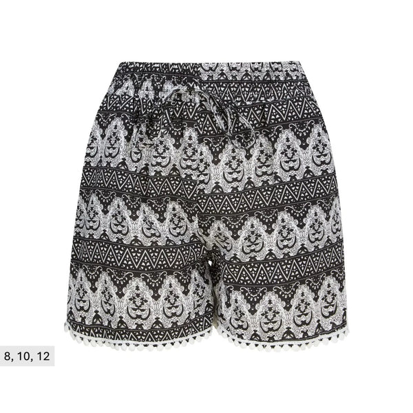 Ladies 100% Cotton Printed Shorts