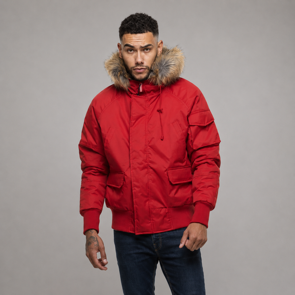 Men’s Short Parka Warm Winter Jacket