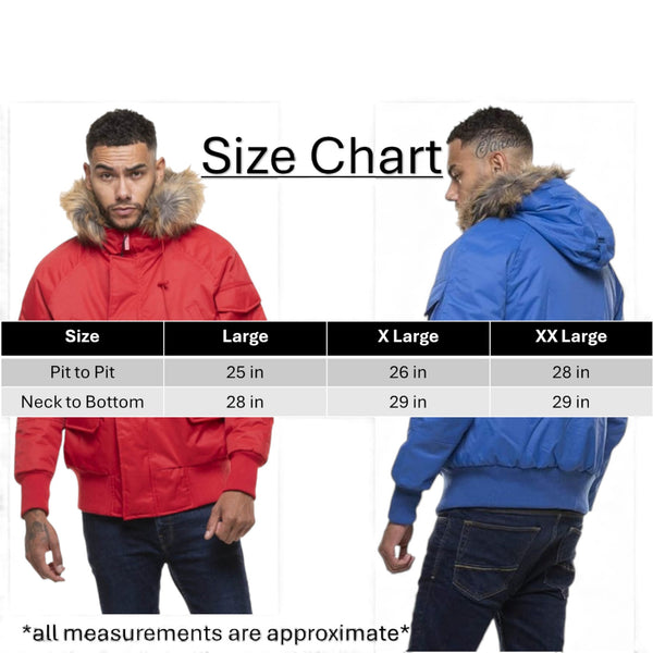 Men’s Short Parka Warm Winter Jacket