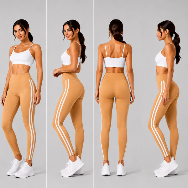 Ladies High Waisted Leggings (Mustard)