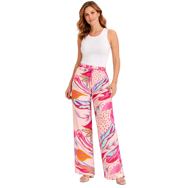 Ladies Paradise Bloom Wide Leg Trousers