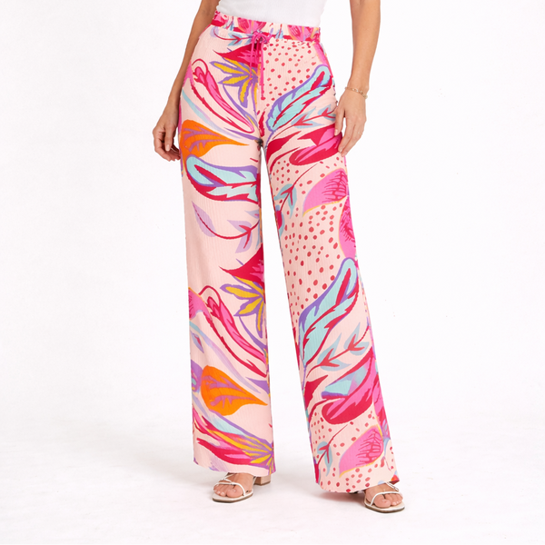 Ladies Paradise Bloom Wide Leg Trousers
