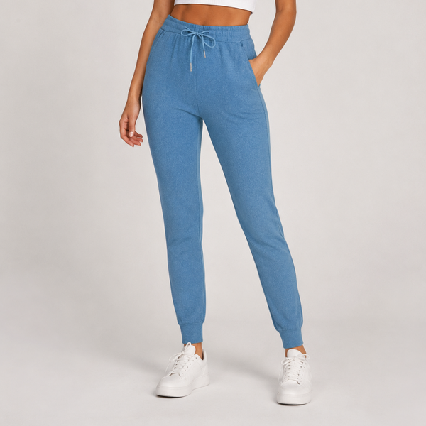 Ladies Everyday Comfort Fit Soft Touch Joggers (Air Force Blue)