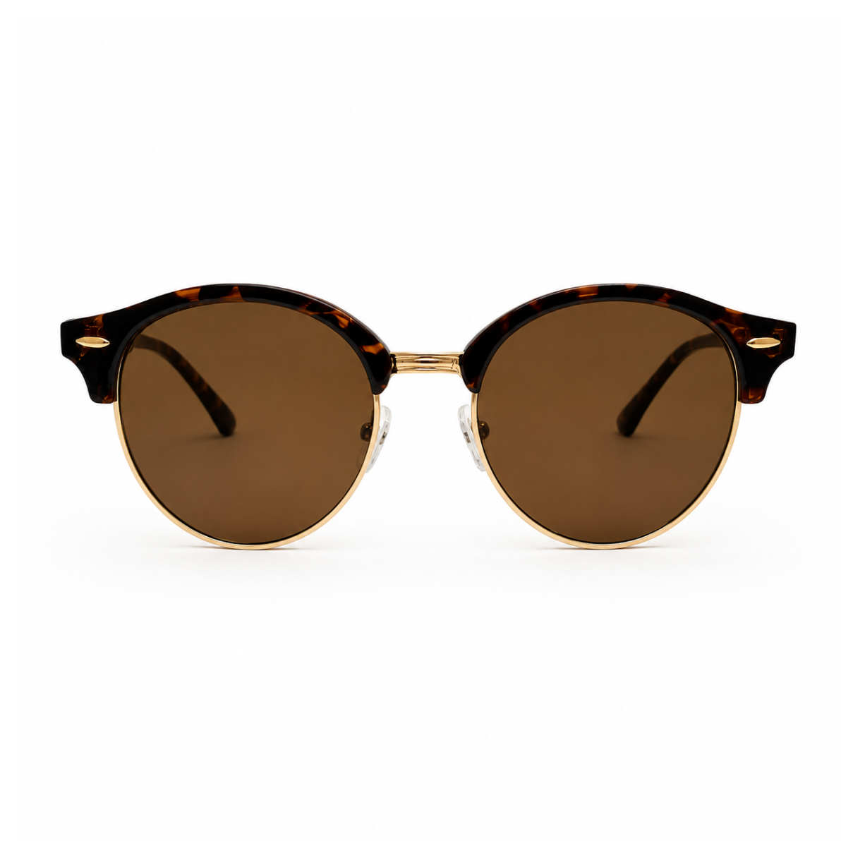 Retro clubmaster sunglasses with UV400 protection and category 3 lenses