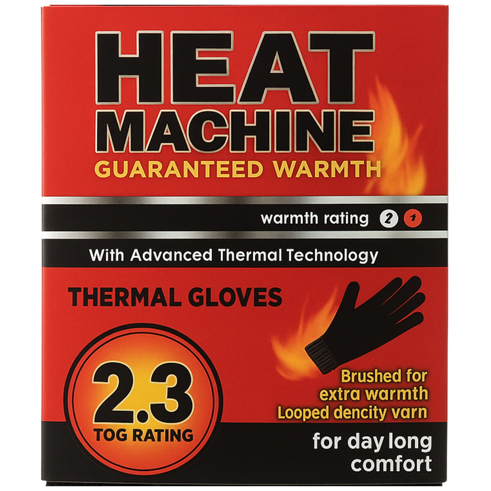 Warm winter gloves for men 2.3 TOG Heat Machine thermal design