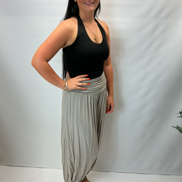 Italian Soft Touch Harem Trousers (Beige)