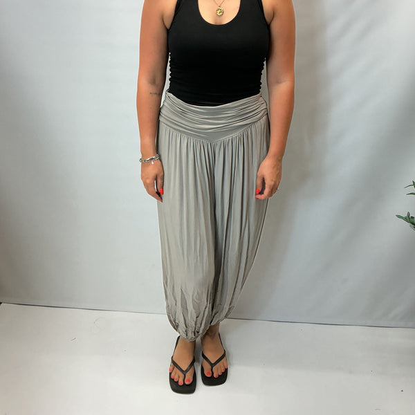 Italian Soft Touch Harem Trousers (Beige)